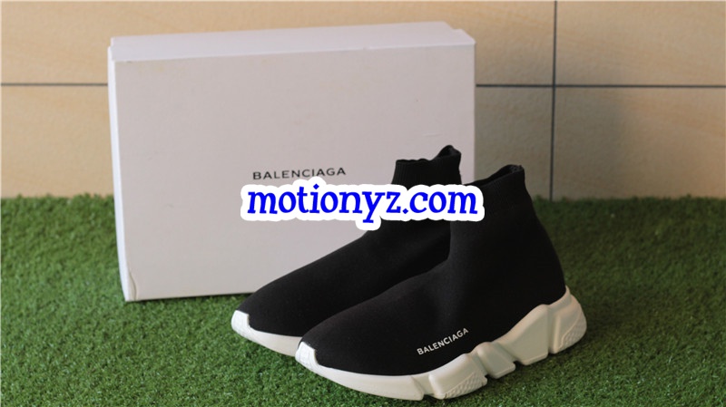 Update Version Balenciaga Speed Trainer Sock Race Runners Black